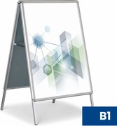 Reklamný A stojan B1, 700 × 1000 mm, hliníkový rám
