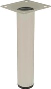 Okrúhla nábytková noha 15 cm biela
