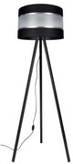 Stojacia lampa CORAL 1xE27/60W/230V wenge/čierna/chróm