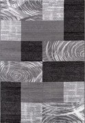 Ayyildiz, Kusový koberec Parma 9220 black, 120x170, šedá, chodba / predsieň