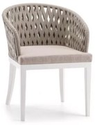 HORTA záhradná stolička s podrúčkami brown