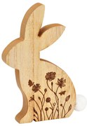 Veľkonočný drevený zajac FLORAL BUNNY 18 cm