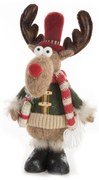 VIANOČNÁ FIGÚRKA REINDEER 38 CM VIACFAREBNÁ