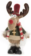 VIANOČNÁ FIGÚRKA REINDEER 38 CM VIACFAREBNÁ