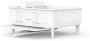 Simplehuman Odkvapkávač na riad Compact, oceľ, plast, FPP, biela