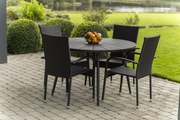 Noela Záhradný jedálenský set Wilder + 4x ratanová stolička Paris
