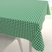 Biante Bavlnený štvorcový obrus Sandra SA-058 Zeleno-biele kocky 40x40 cm