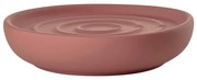 Svetločervená porcelánová nádobka na mydlo Nova – Zone