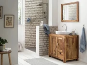 furniture-nabytek.cz - Masívna sada kúpeľňového nábytku Lagos small z palisandra, lakovaná, hnedá