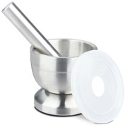 Nerezový mažiar s tĺčikom a vekom Relaxdays RD4303 (200 ml) – nemecká kvalita