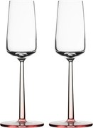 Poháre na šampaňské Essence 0,21l, 2ks / ružové