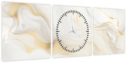 Obraz - Abstrakcia s dekorom (s hodinami) (90x30 cm)
