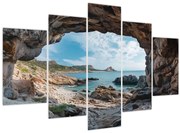 Obraz - Jaskyňa pri mori (150x105 cm)