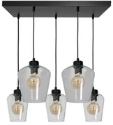 Luster na lanku SANTIAGO 5xE27/60W/230V číra