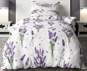 Obliečky Levandula Bavlna 70x90 140x200 cm