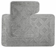 Kúpeľňové predložky set 2 kusov Abdera sivé EMI