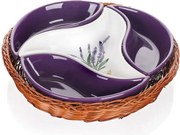 Keramická servírovacia miska 4 dielna LAVENDER, BANQUET