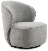 Svetlosivé otočné kreslo Edna – MOME