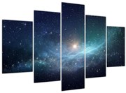Obraz - Hviezdy a hmlovina (150x105 cm)