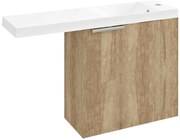 Sapho Sapho, LATUS VI umývadlová skrinka 50x50x22 cm, pravá, dub Alabama, LT610-2222