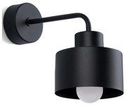 Sollux SL.1129 - Nástenná lampa SAVAR 1xE27/60W/230V čierna