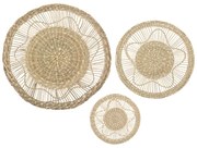 Prútená dekorácia na stenu Nyla (fi) 18 cm+ 28 cm + 38 cm sada 3ks