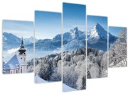 Obraz - Zasnežená krajina (150x105 cm)