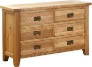 Skrinka - malý bielizník so 6 zásuvkami, 120x40x76 cm