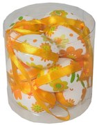 Sada veľkonočných vajíčok vzor žltý kvet v. 4 cm, 12 ks v balení