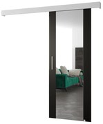 Posuvné dvere 70 cm Slavdro 2 (čierna matná + biela matná). Akcia -6%. Vlastná spoľahlivá doprava až k Vám domov. 1108738