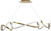 Toolight Toolight, LED závesné svietidlo 90cm, 35W, 4000K, 1868lm, APP1777-CP, zlatá matná, OSW-09666