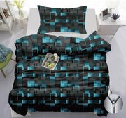 Bavlnené obliečky GRAPHIO tyrkysové Rozmer obliečky: 70 x 90 cm | 140 x 200 cm