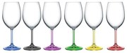 BOHEMIA RAINBOW POHÁR NA VÍNO 350 ML SADA 6 KS