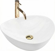 Rea Andrea, umývadlo na dosku 48 x 43 cm, biela, REA-U6333