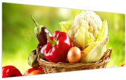Obraz - Zelenina (120x50 cm)