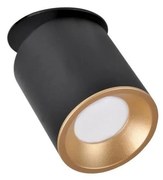 Podhľadové bodové svietidlo HARON 1xGU10/10W/230V čierna/zlatá