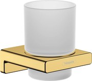 Hansgrohe AddStoris, nádobka na ústnu hygienu, leštený vzhľad zlata, HAN-41749990