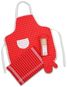 Kuchynský set ČERVENÉ KÁRO 3 diely