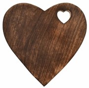 InDecor Podložka pod hrniec z mangového dreva Srdce, 25 x 25 x 2,5 cm
