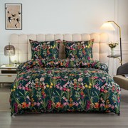 Obliečky z mikrovlákna MYSTIC GARDEN tmavo zelené Rozmer obliečky: 70 x 90 cm | 140 x 200 cm