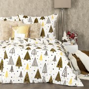 4Home Obliečky mikroflanel Nordic Tree, 140 x 200 cm, 70 x 90 cm