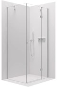 Cerano Marino, sprchovací kút 90(dvere) x 100(stena) x 190 cm, 6mm číre sklo, chrómový profil, CER-CER-422769