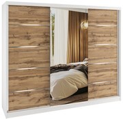 Šatníková skriňa SERENITY 232 cm dub wotan mat MBP SERENITY SZP8/0/W/DW/0/HIAL