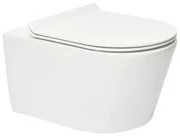 WC závesné SAT Brevis s doskou softclose, so zadným odpadom SATBRE011RREXP