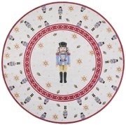 Villeroy & Boch, Kusový koberec Villeroy & Boch Toy's delight 106274 Cream, Red kruh, 160x160 (priemer) kruh, červená, obývacia izba