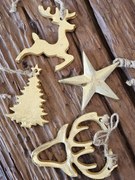 Set 6ks ružová sklenená ozdoba makronka Macrons - Ø 6*2,5 cm