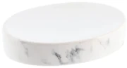 Miska na mydlo Nardi Marble, biela