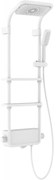 Mexen Dazz, sprchová sada s ručnou a dažďovou hlavicou, biela, 78107-20