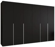 Skriňa Alicante I 300 čierna/strieborný