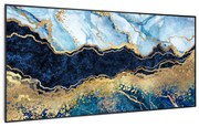 Klarstein Wonderwall Air Art Smart, infračervený ohrievač, 120 x 60 cm, 700 W, modrý mramor